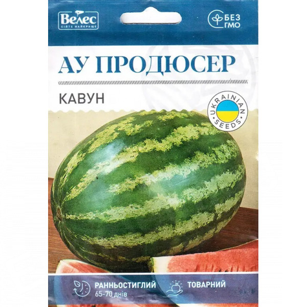ТМ ВЕЛЕС Кавун АУ Продюсер 1,5г ТМ ВЕЛЕС Кавун АУ Продюсер 1,5г