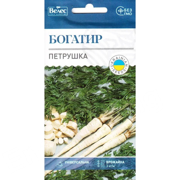 ТМ ВЕЛЕС Петрушка коренева Богатир 3г ТМ ВЕЛЕС Петрушка коренева Богатир 3г