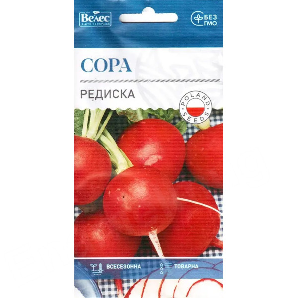 ТМ ВЕЛЕС Редис Сора 3г ТМ ВЕЛЕС Редис Сора 3г
