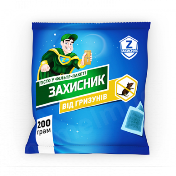 Захисник тісто у фільтр-пакеті від гризунів UKRAVIT 200г 
