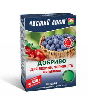Кристалічне добриво «Чистий лист» для лохини, чорниці та брусниці 300г